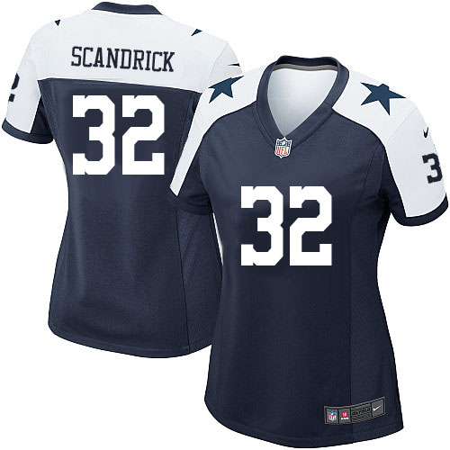 Women's Limited Orlando Scandrick Nike Jersey Navy Blue Alternate - #32 Throwback NFL Dallas Cowboys